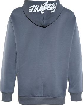 Hoodie Kapuze grau Blue Effect2